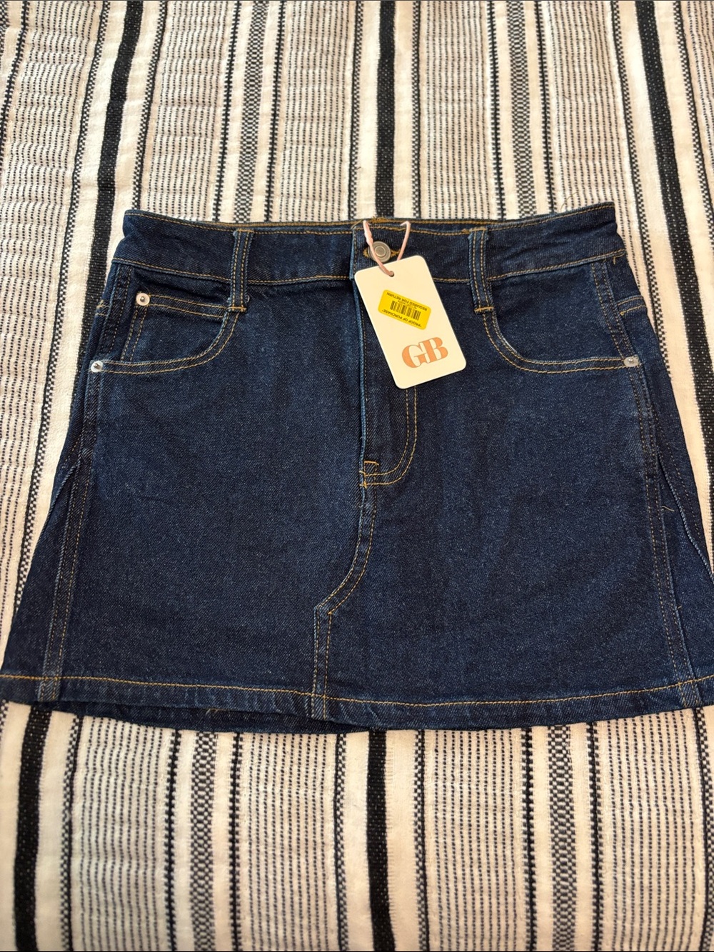 Gianni Bini Dark Blue Denim Mini Skirt XS S
